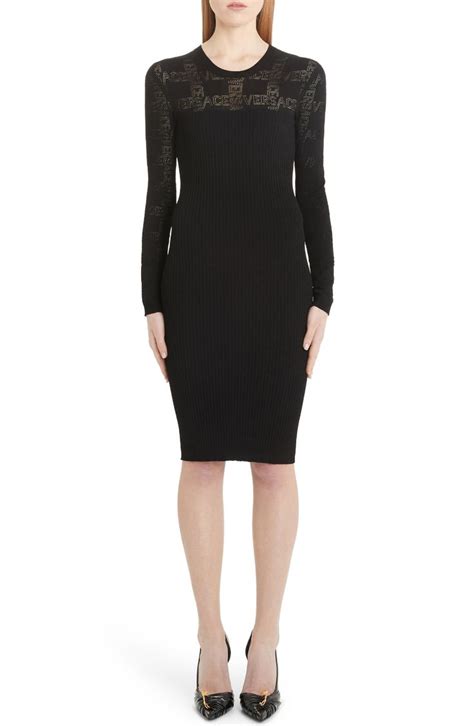 versace tattoo knit dress